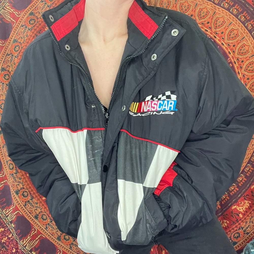 vintage nascar racing heavy windbreaker